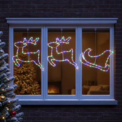 Produktbild von Rentier und Schlitten Weihnachtsdekoration LOVIISA 180 LEDs