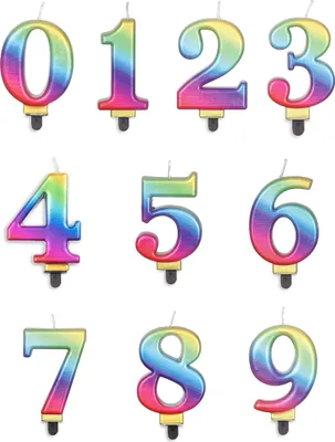 Immagine prodotto di Celebrazione Glamour Numero Zero Candela di Compleanno Decorazione di Festa Fantasia Candela Colorata Festive Mood Effetto Ologramma, Colore: Multicolore