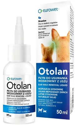 Immagine prodotto di EUROWET Otolan - Soluzione per la rimozione del cerume per cani e gatti - 50 ml