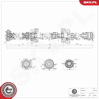 Produktbild von ESEN SKV Kardanwelle Gelenkwelle Achsantrieb für RENAULT Scénic I (JA0/1, FA0) Hinten 76SKV106