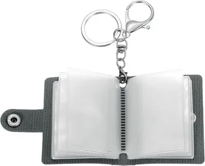 Produktbild von Mini-Foto-Schlüsselanhänger mit 20 Fotos, schwarz für Personalisierung und DIY