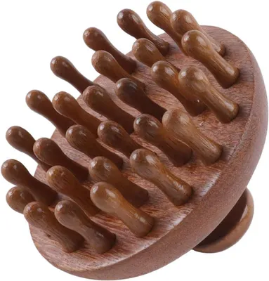 Produktbild von Massagekamm 28 Zähne, Sandelholz, für Kopfhaut