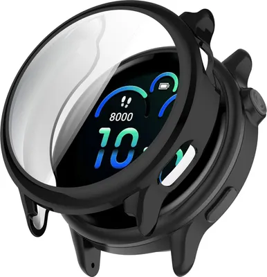 Produktbild von Strap-it Stoßfeste TPU-Hülle - Weiche Hülle passend für Garmin Vivoactive 6 (Schwarz)