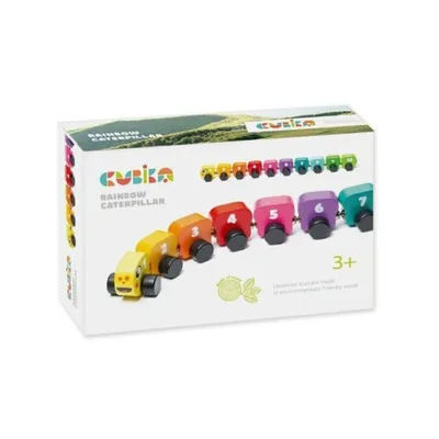 Obrázek produktu pro Duhová dřevěná housenka 15399 Cubika