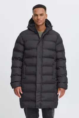 Produktbild von !Solid SDMarius Herren Parka Winterjacke Jacke mit Kapuze regulierbarem Elastikband Stehkragen Druckknöpfe Reißverschluss Regular fit