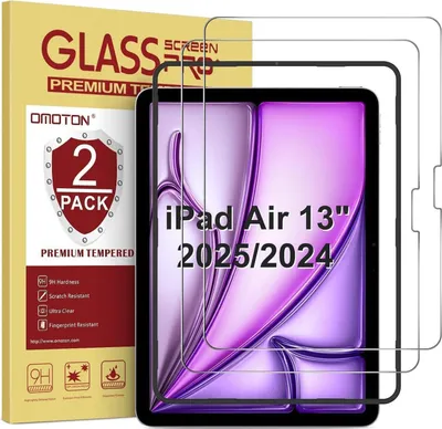Produktbild von Panzerglas iPad Air 13 Zoll 2024 Schutzfolie Anti-Kratzer HD 2 Stück