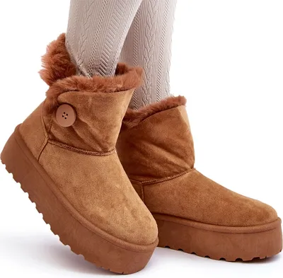 Zdjęcie produktu dla Damskie Śniegowce Na Platformie Z Futerkiem Camel Wikasem 40