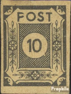 Produktbild von Briefmarken Sowjetische Zone (All.Bes.) 1945 Mi 52III F statt P in POST (Feld 35) postfrisch Ziffernserie