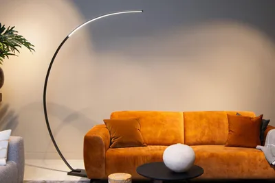 Produktbild von Lucide CURVE LED Stehleuchte 15W dimmbar Schwarz 44700/11/30
