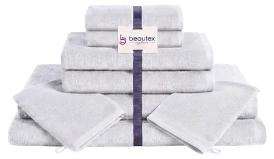 Produktbild von BEAUTEX Handtuch-Set Premium Frottier Sets, 100% Baumwolle 550g/m²,Weiß,Set: 2 Hand-, 2 Badetücher
