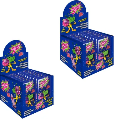 Produktbild von Pop Rocks Magic Gum Tutti Frutti 50Stk. im Display knisternder Kaugummi (2er Pa