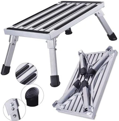 Produktbild von Aluminium Werkzeugtisch mit Klappfuß - Inklapbar - Antislip - 150 kg Tragfähigkeit - Raumsparend - Transportierbar