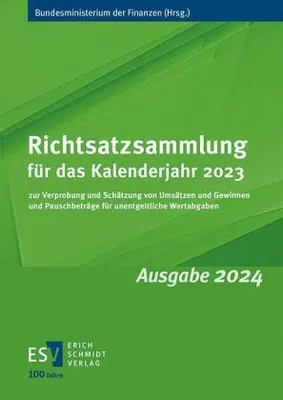 Produktbild von Richtsatzsammlung für das Kalenderjahr 2023