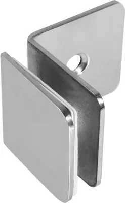 Produktbild von Edelstahl Chrom Glashalter 8mm 8,38mm 8,76mm 10mm Klemmhalter Glasklemme Glas E