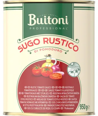 Image de Buitoni Sugo Rustico Di Pomodoro Sauce tomate en morceaux boîte 950g