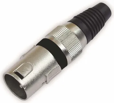 Produktbild von OMNITRONIC XLR Stecker 3pol sw 10x
