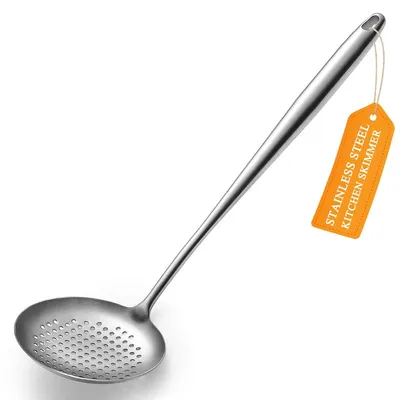 Produktbild von Schaumkelle aus Edelstahl – Küchenutensil zum Kochen und Braten
