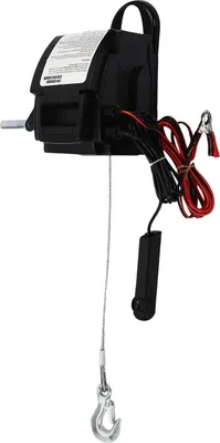 Produktbild von Elektrische Seilwinde - 12 V 300 W - Zugkraft 2,7 t - Für Boot, Anhänger, Lkw, Offroad - Schwerlast - Mit Handkurbel - Schwarz