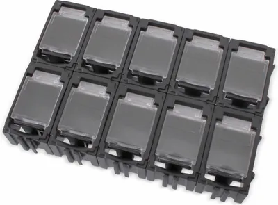 Zdjęcie produktu dla Pojemnik SMD, 45 x 29,5 x 22 mm, 10 szt., czarny