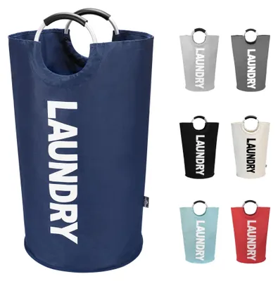 Image de Panier à linge pliable (125 litres, bleu foncé)