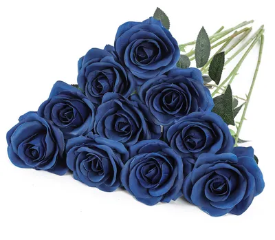 Image de Roses artificielles - 10 pièces de fleurs en soie - Décoration pour la maison et les événements