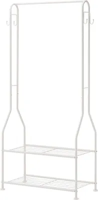 Zdjęcie produktu dla Szafa - 2 półki - biała - 679 x 355 x 1498 cm