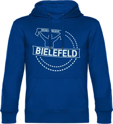 Produktbild von multifanshop Kapuzen Sweatshirt - Bielefeld - Meine Fankurve, blau, Größe XL