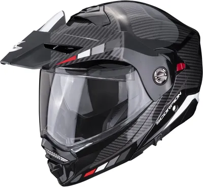 Obrázok produktu pre Moto prilba SCORPION ADX-2 CAMINO čierna/strieborná/červená - S PINLOCK S