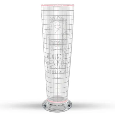 Produktbild von Mr. & Mrs. Panda Bierglas Schnabeltier Mut - Transparent - Geschenk, Raodtrip, Arbeit, Büro, Urlaub, Weizen Glas, Lebensweisheit, Weizenbier, Weißbierglas, Bier