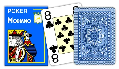 Productafbeelding van Modiano, 4 rohy, 100% plastic speelkaarten, blauw