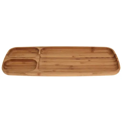 Produktbild von Servierplatte Bambus 3-kammerig