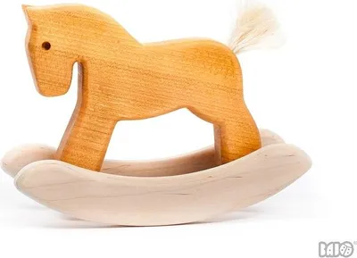 Produktbild von Bajo Holz Schaukelpferd - nachhaltiges Spielzeug für Kinder