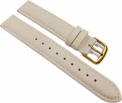 Produktbild von Herzog Beach Uhrenarmband weiches Kalbsleder grau/beige 21696G, Stegbreite:16mm