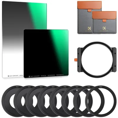 Immagine prodotto di Filtro sfumato ND1000 GND8 - Set filtri rettangolari con portafiltro - Soft - Per filtri 49-82 mm