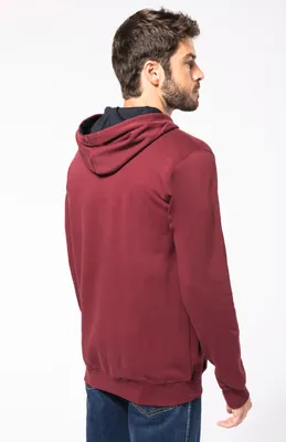 Image de Kariban Herren-kapuzensweatshirt bicolore