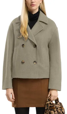Produktbild von s.Oliver Damen Outdoor-Jacke in Wolloptik – Oversize, Reverskragen, leicht wärme