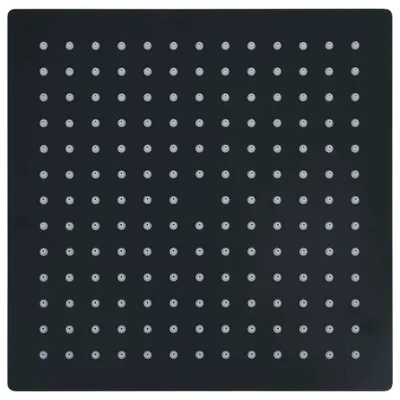 Immagine prodotto di Testa Doccia a Pioggia in Acciaio Inox 25x25 cm Quadrata Nera