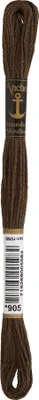 Produktbild von Anchor Sticktwist 4635000-00905 walnussbraun Stickgarn, 100 % Baumwolle