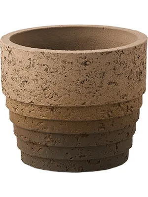 Produktbild von D&M Deco Blumentopf Schwarz-Braun D 29,5cm H 37,5cm Öffnung 25,5cm