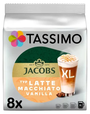 Image de Tassimo capsules Jacobs type Latte Macchiato Vanilla | 8 capsules de café