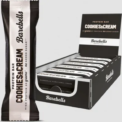 Produktbild von Barebells Proteinriegel Cookies & Cream, 55 g – cremiger Protein-Snack