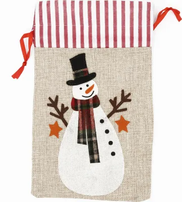 Produktbild von INF Kleine Weihnachtsgeschenktüte mit Schneemann