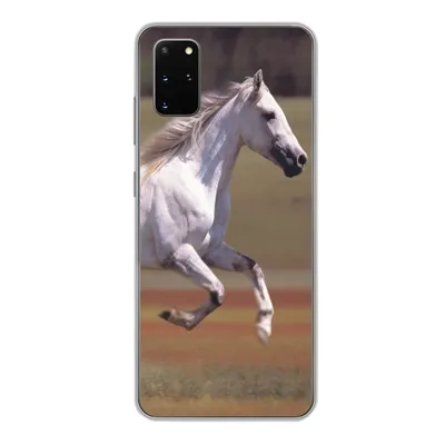 Produktbild von MuchoWow® Handyhülle Schutzhülle Hülle für Samsung Galaxy S20 Plus Pferd - Licht - Gras Silikon Softcase Handy Hülle - Hartschale