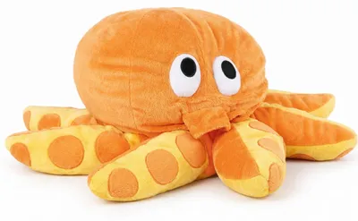 Produktbild von Großes Kinder Kuschelkissen in Orange mit weicher Füllung und Komfort