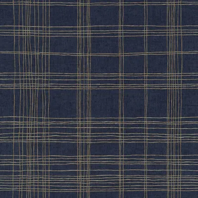 Produktbild von Livingwalls karierte Tapete Metropolitan Stories Ava New York Vliestapete blau gold 10,05 m x 0,53 m