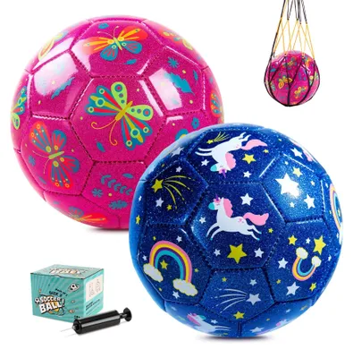 Image de Solidchoice - Ensemble de 2 ballons de foot pour enfants