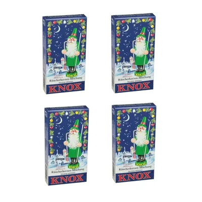 Zdjęcie produktu dla KNOX - Zestaw 4 kadzidełek w rozmiarze M - Kolorowa mieszanka