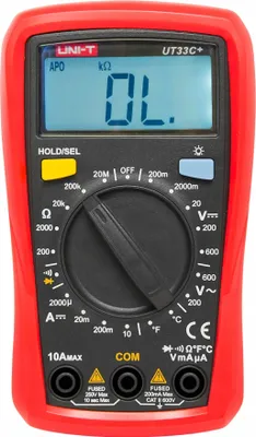 Produktbild von Professionelles Lcd-Strommessgerät Uni-T Ut33C+ Digitales Multimeter