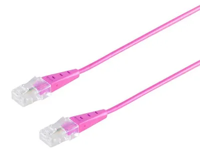 Produktbild von ISDN Telefonkabel, 2x RJ45, 8/4 rund magenta 1,5m