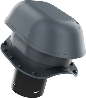 Produktbild von KRONO-PLAST Sanitär-Entlüftungskamin 125 für Blechdachziegel W Profil Doppelrömer Dachziegel Lüfter Dachlüfter (Anthrazit)